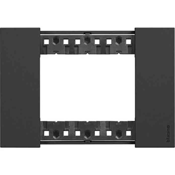 Slika BTicino Living Now okvir (maska/pločica) 3M crna KA4803KG